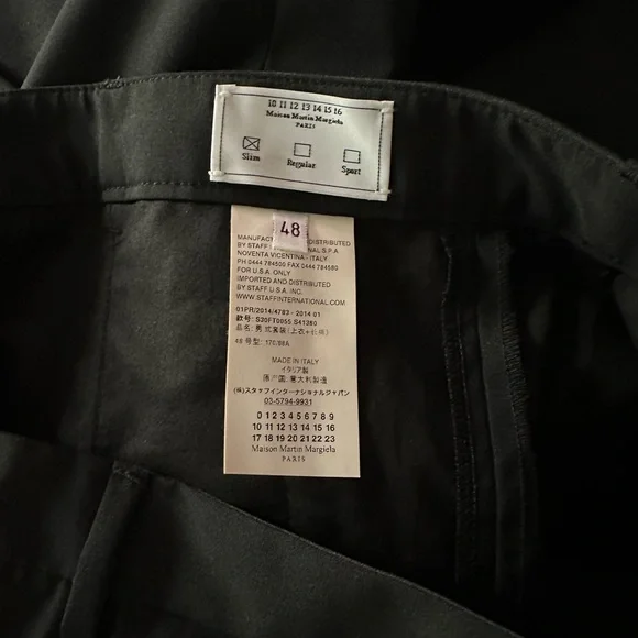 Maison Martin Margiela Black Dress Pants never worn ! Unhem !